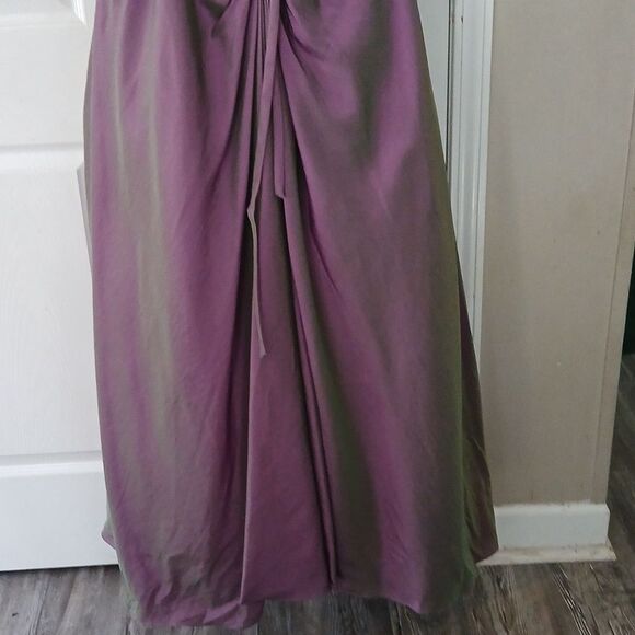 Maggie Sottero Flirt Purple beaded Pageant Prom Dress Sz 18 EUC - Picture 8 of 11